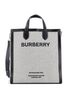 Burberry 100% Canvas Gray Kane Tote Horseferry Print Canvas with Leather Tall One size - photo 4