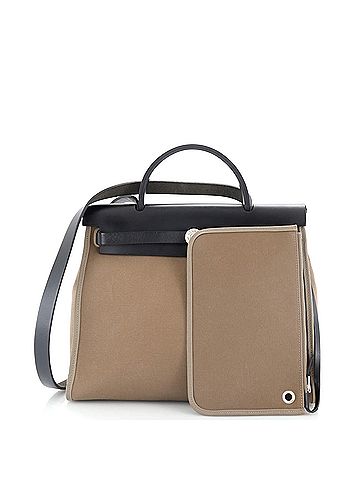 Hermès Herbag Zip Leather and Toile 31 (view 2)