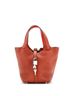 Hermès 100% Leather Brown Picotin Lock Bag Clemence PM One size - photo 1