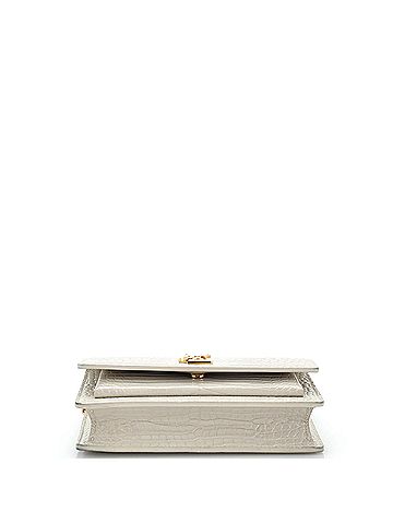 Saint Laurent Sunset Chain Wallet Crocodile Embossed Leather (view 2)