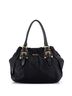 Prada 100% Nylon Black Logo Belted Satchel Tessuto with Leather Medium One size - photo 1