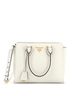 Prada 100% Leather White Convertible Open Tote Saffiano with Soft Calf Small One size - photo 5