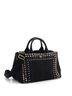 Prada 100% Canvas Black Canapa Convertible Tote Rhinestone Embellished Canvas Medium One size - photo 3