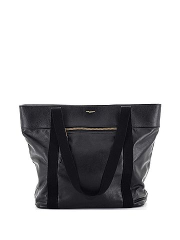 Saint Laurent Daily Cabas Tote Leather Small (view 1)