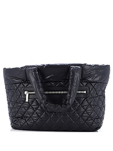 Chanel Coco Cocoon Zipped Tote Quilted Nylon Large (view 1)