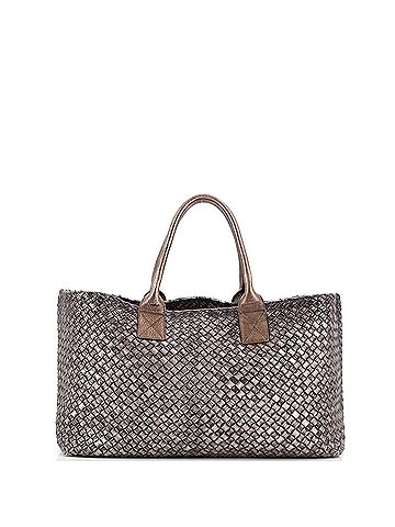 Bottega Veneta Cabat Tote Intrecciato Metallic Nappa Medium (view 2)