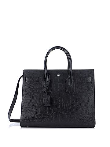 Saint Laurent Sac de Jour Bag Crocodile Embossed Leather Small (view 1)