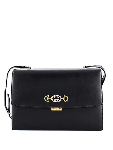 Gucci Zumi Flap Shoulder Bag Leather Large (view 1)