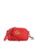 Gucci 100% Leather Red GG Marmont Shoulder Bag Matelasse Leather Small One size - photo 1