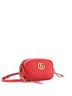Gucci 100% Leather Red GG Marmont Shoulder Bag Matelasse Leather Small One size - photo 3