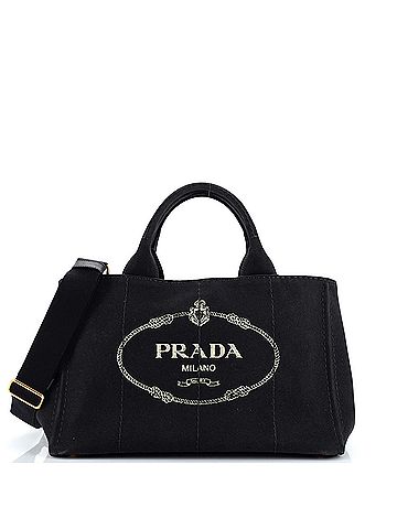 Prada Canapa Convertible Tote Canvas Medium (view 1)