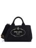 Prada 100% Canvas Black Canapa Convertible Tote Canvas Medium One size - photo 1