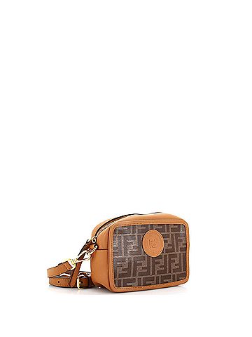 Fendi FF Logo Stamp Camera Bag Zucca Coated Canvas Mini (view 2)