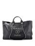Chanel 100% Leather Black Deauville Tote Studded Caviar Large One size - photo 1