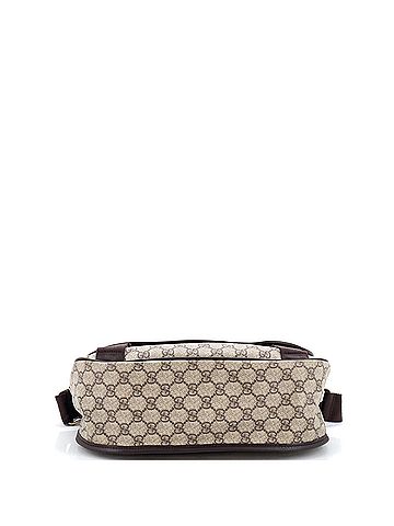 Gucci Double Buckle Messenger Bag GG Coated Canvas Medium (view 2)