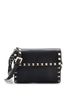 Valentino Garavani 100% Leather Black Rockstud Flap Crossbody Bag Leather Small One size - photo 1