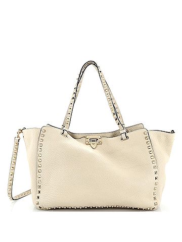 Valentino Garavani Rockstud Tote Pebbled Leather Medium (view 1)