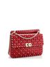 Valentino Garavani 100% Leather Red Rockstud Spike Flap Bag Quilted Leather Medium One size - photo 3