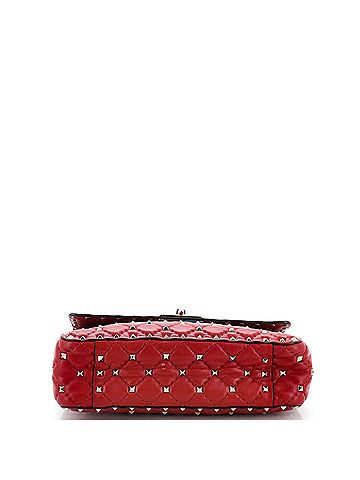 Valentino Garavani Rockstud Spike Flap Bag Quilted Leather Medium (view 2)