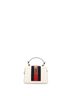 Gucci 100% Leather White Sylvie Top Handle Bag Leather Mini One size - photo 5