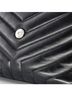 Saint Laurent 100% Leather Black Loulou Shoulder Bag Matelasse Chevron Leather Small One size - photo 1