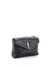 Saint Laurent 100% Leather Black Loulou Shoulder Bag Matelasse Chevron Leather Small One size - photo 5
