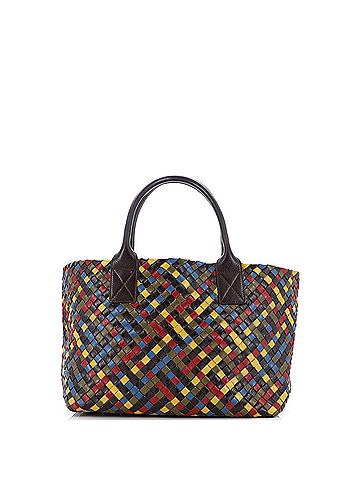 Bottega Veneta Cabat Tote Multicolor Intrecciato Goatskin Small (view 1)