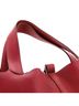 Hermès 100% Leather Red Picotin Lock Bag Clemence GM One size - photo 1