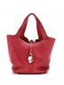 Hermès 100% Leather Red Picotin Lock Bag Clemence GM One size - photo 2