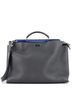 Fendi 100% Leather Gray Peekaboo Iconic Essential Bag Leather Large One size - photo 1