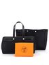 Hermès 100% Canvas Black Herbag Cabas Toile and Leather MM One size - photo 4