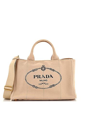 Prada Canapa Convertible Tote Canvas Medium (view 1)