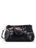 Prada 100% Leather Black Double Zip Convertible Tote Vitello Shine Medium One size - photo 1