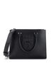 Prada 100% Leather Black Lux Embossed Logo Tote Saffiano Leather Medium One size - photo 1