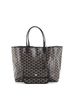Goyard 100% Coatead Canvas Black Saint Louis Tote Coated Canvas PM One size - photo 3