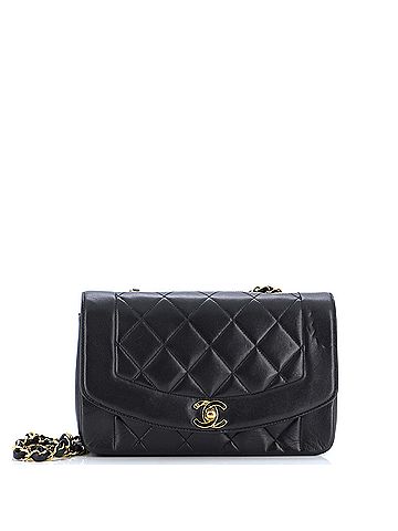 Chanel Vintage Diana Flap Bag Quilted Lambskin Small (view 1)