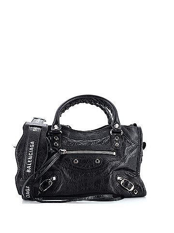 Balenciaga Logo Strap City Classic Studs Bag Leather Mini (view 1)