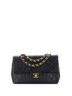 Chanel 100% Leather Black Vintage Classic Double Flap Bag Quilted Lambskin Small One size - photo 1