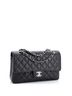 Chanel 100% Leather Black Vintage Classic Double Flap Bag Quilted Caviar Medium One size - photo 2