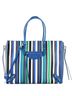 Balenciaga 100% Leather Papier B4 Zip Around Classic Studs Bag Striped Leather One size - photo 1