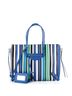 Balenciaga 100% Leather Papier B4 Zip Around Classic Studs Bag Striped Leather One size - photo 3