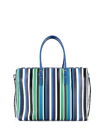 Balenciaga Papier B4 Zip Around Classic Studs Bag Striped Leather (view 2)