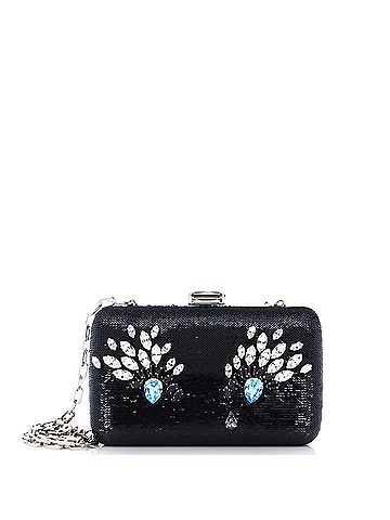 Prada Chain Minaudiere Crystal Embellished Sequin (view 1)