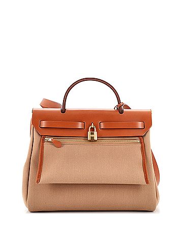 Hermès Herbag Zip Leather and Toile 31 (view 2)