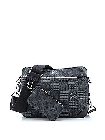 Louis Vuitton Trio Messenger Bag Limited Edition Damier Graphite 3D (view 1)