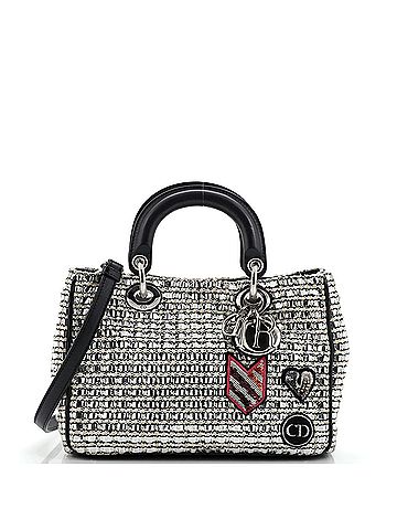Christian Dior Diorissimo Tote Patch Embellished Metallic Tweed Mini (view 1)