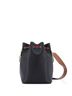 Fendi 100% Leather Black Mon Tresor Bucket Bag Perforated Leather Small One size - photo 4