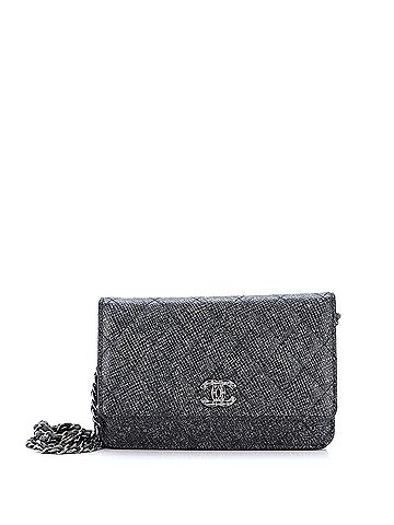 Chanel Wallet on Chain Quilted Glittered Calfskin (view 1)
