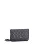 Chanel 100% Leather Black Wallet on Chain Quilted Glittered Calfskin One size - photo 3