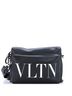 Valentino Garavani 100% Leather Black VLTN Zip Messenger Bag Printed Leather Medium One size - photo 1